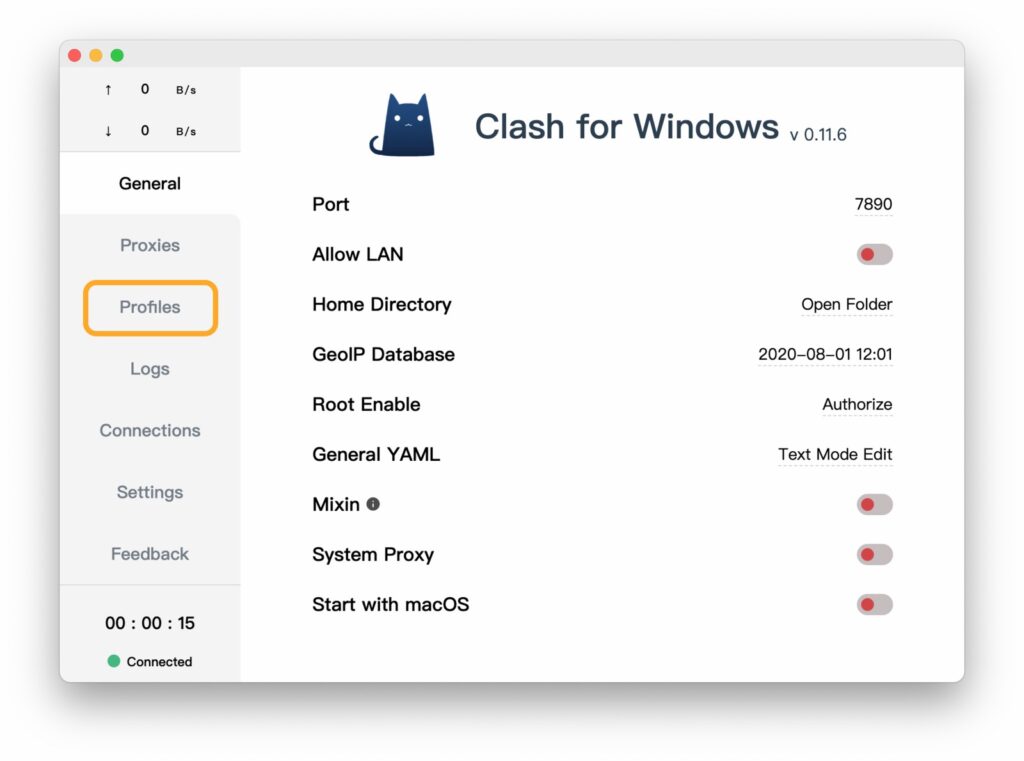 快柠檬macOS第三方客户端Clash教程步骤2 快柠檬macOS第三方客户端Clash教程步骤2